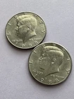 1988 P D Kennedy Half Dollar (2) Clad Coins Circulated Very Nice!   N 401