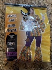 Purple Haze Women  s Hippie 60's Halloween Cosplay Costume one size 14/16