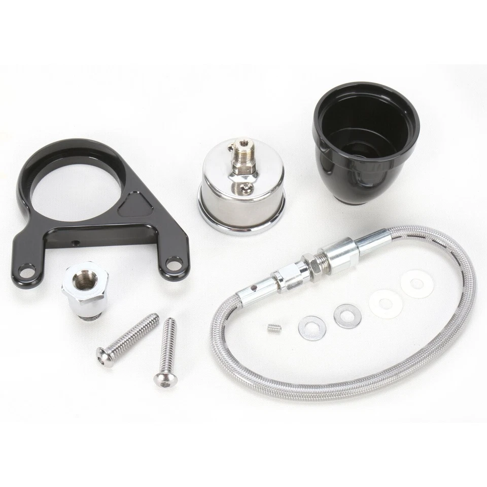 Kit de manómetro de presión de aceite negro Arlen Ness - 15-676 Foto 2 de 4