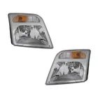 Headlights Front Lamps Pair Set for 10-13 Ford Transit Connect Left & Right
