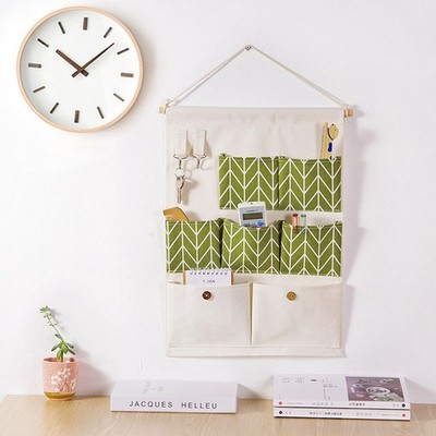 7 Pockets Hanging Organizers Waterproof Hanging Storage Bag Wall Sundries Bags