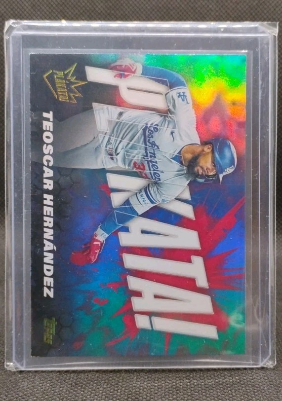 2025 Topps Series 1 Baseball Teoscar Hernandez 💥Plakata💥 SSP-Case Hit-Dodgers