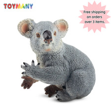 Toymany Simulation Seated Female Koala Wildlife Animal Model Toy Mini Figures