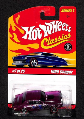 #ad #ad 2004 Hot Wheels Classics Series 1 #7 of 25 1968 Cougar Redlines Pink ss $4.00