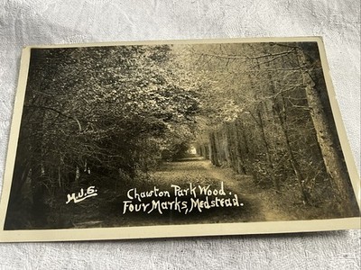 MEDSTEAD bei Alton CHAWSTON PARK WOOD Original ca. 1900 RP POSTKARTE