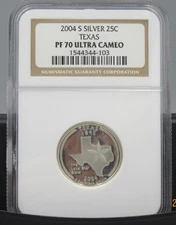 2004 S Texas Silver NGC PF 70 UCAM