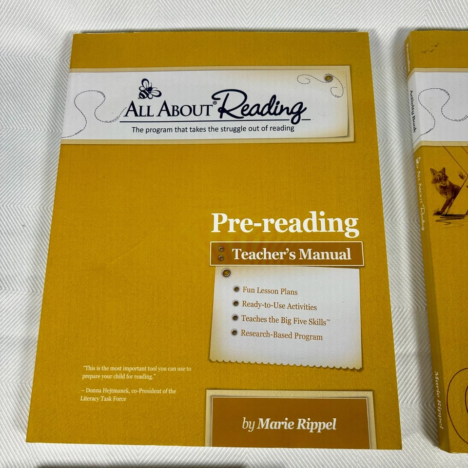 All About Reading Pre-Reading Set Teachers Manual, Activity Box & Book, 2 Books - Image 4 of 4