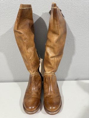 BED STU MANCHESTER S Brown Organic LEATHER RIDING BOOT  display picture 3