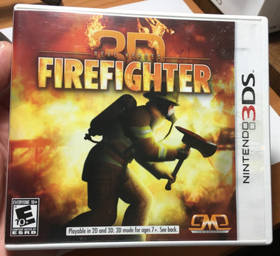 Real Heroes: Firefighter 3D (Nintendo 3DS, 2012) Complete and Tested!