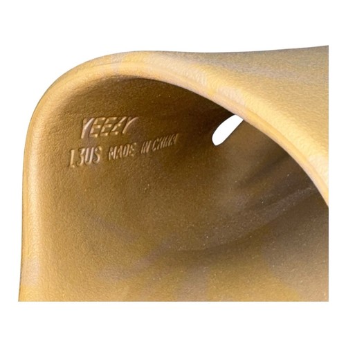 Sandali da uomo Adidas Yeezy ocra marrone marrone GW1931 comodi slide taglia 13 - Foto 6 di 10