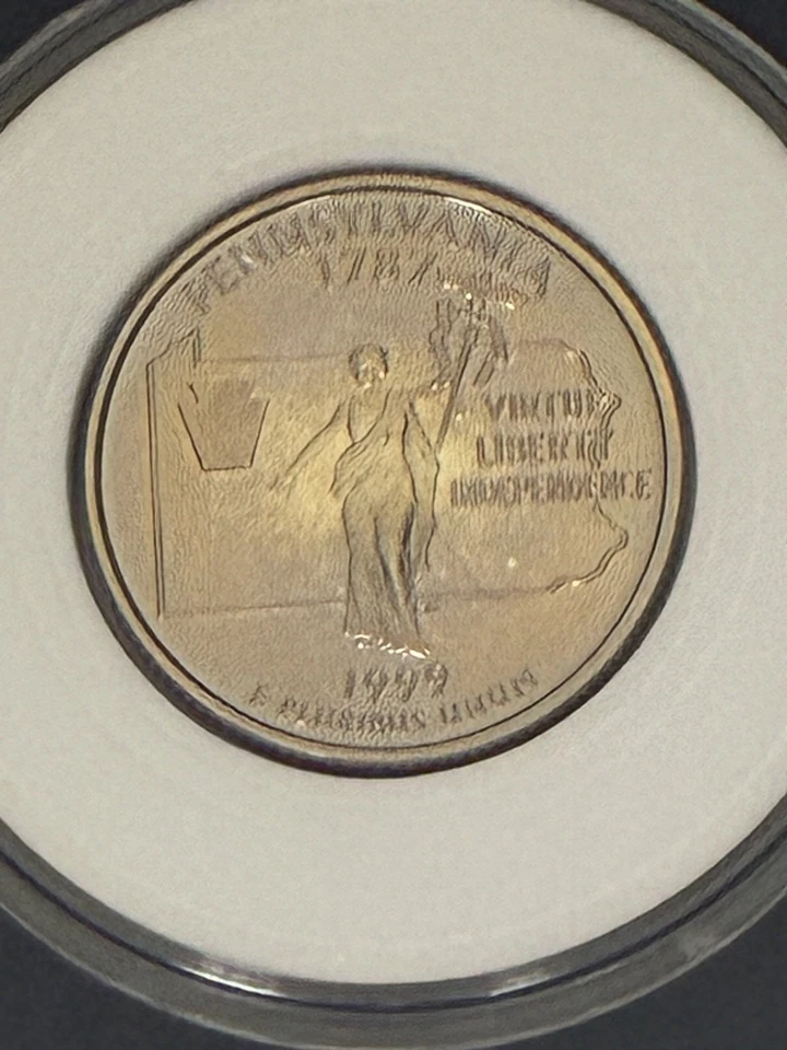 UNC Toned 1999s Pennsylvania State Quarter - Image 4 of 4