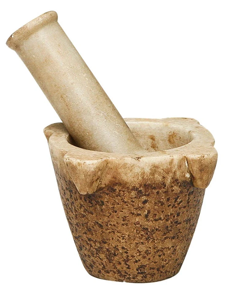 Mortar Complete Pestle IN Marble L15xPR15xH10 CMS Handmade Cooking