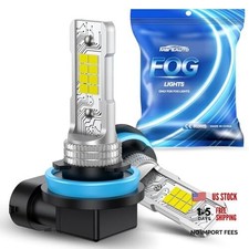 H8/H11 LED Fog Light Bulb, 14,000LM 6500K Cool White 1:1 Size H11/H8/H16