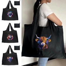 UK New Large Foldable Reusable Women Shopping Bag Tote Handbag Bag Shoulder bag