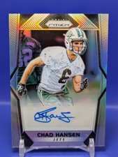 Chad Hansen Rookie Card Auto 2017 Panini Prizm Silver Auto #RA-CHN Jets RC. rookie card picture