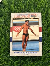 Jb10a Us Olympic Hall Of Fame 1991 Impel #50 Greg Louganis