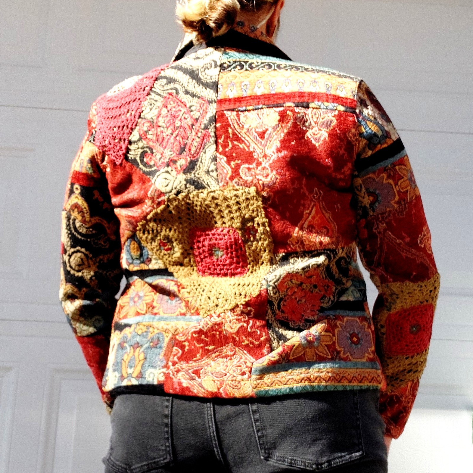 Chico's Shacket Jacket Patchwork Tapestry Paisley… - image 3
