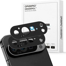 Orzero 2 Pack Camera Lens Protector Compatible for Google Pixel 9 Pro Black