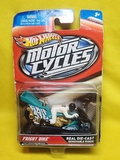 Fright Bike Hot Wheels Motor Cycles w/ Removable Rider Real Diecast NOS 🔥