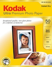 Kodak Ultra Premium Photo Paper Semi-Gloss - 50 Sheets - 8.5 x 11