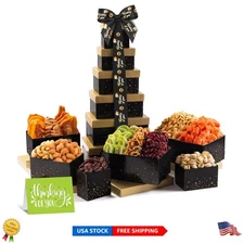 6-Tier Thinking of You Gift Basket -  Nuts & Dried Fruits, 12 Varieties