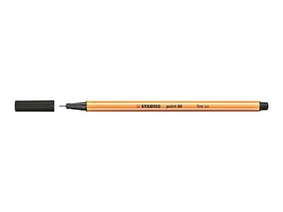 Stabilo Fineliner Stift point 88 wasserlöslich wischfest 0,4mm schwarz 10er Pack