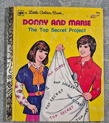 Donny and Marie, The Top Secret Project: Laura French. Little Golden Book. 1977