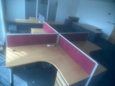 8 Office Desks, Dividers, Under Desk Filing Cabinets Storage & Chairs-BEST PRICE