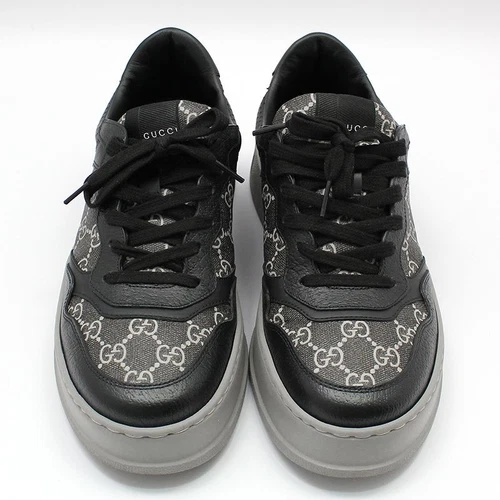 Baskets Gucci noires GG Supreme en toile 7,5 669582 115089438