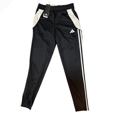 Adidas Tiro 24 Training Pants Black White Womens XS IJ7660 Track Joggers NEW