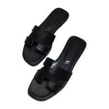 Neue Multicolored Flache Sandalen Damen Sandalen H Familie Beach Slide Sandalen