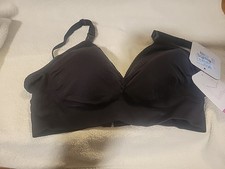 Isabel Maternity Nursing black breastfeeding bra Size L NWT