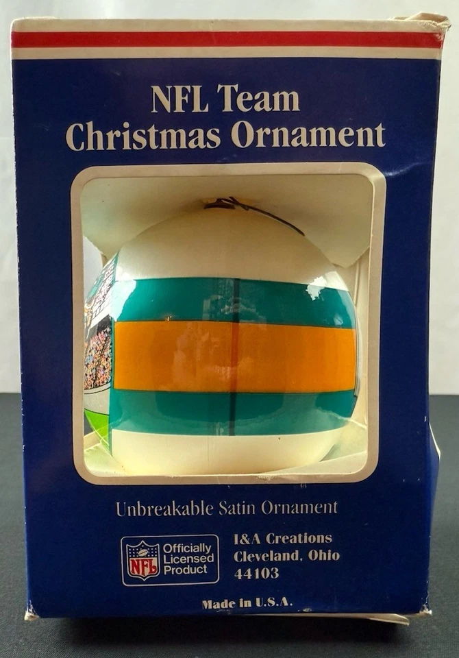 Adorno vintage del equipo de los Miami Dolphins NFL años 80 - Hecho en EE. UU. Foto 4 de 4