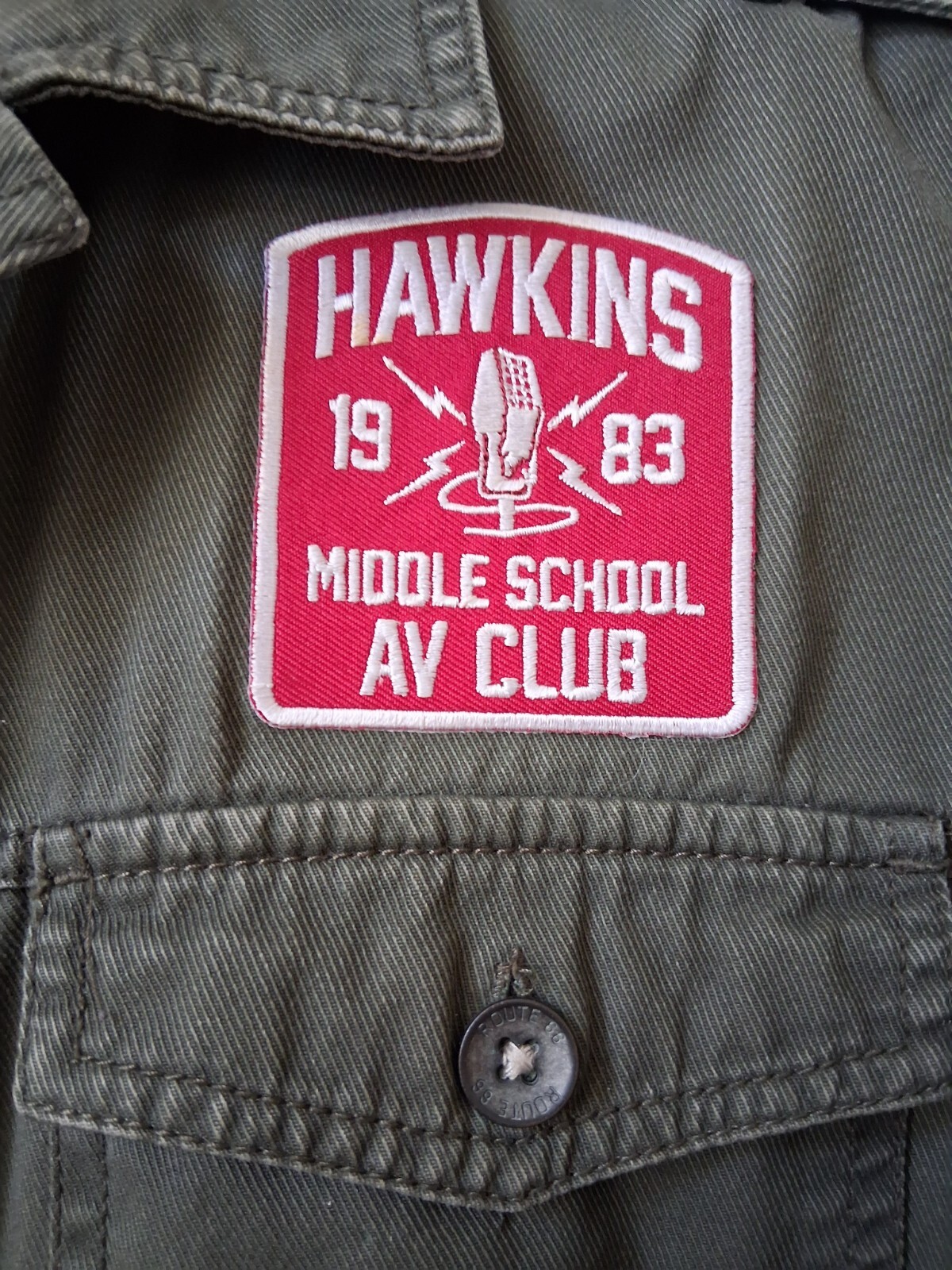Stranger Things Retro Custom Field Jacket with pa… - image 4