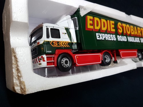 CORGI 75702 M.A.N REFRIGERATED BOX TRAILER 1/50 Scale Truck Mint. EDDIE STOBART - Picture 8 of 11