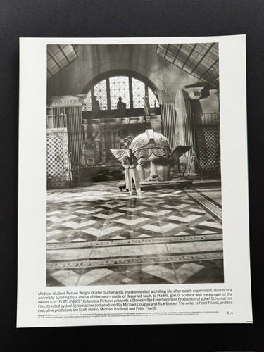 RARE A4 1990 Flatliners B/W Press Scene Print (Kiefer Sutherland)