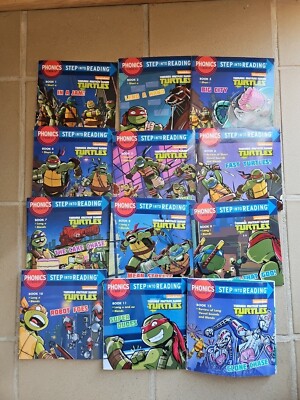 Phonics Power! [Teenage Mutant Ninja Turtles]: 12 Step into Reading Books K-1