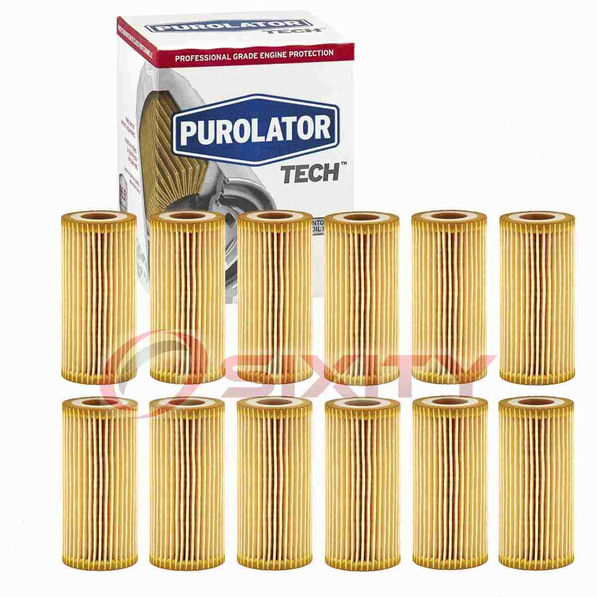 12 pc Purolator TECH TL28161 Engine Oil Filters for X10435 X10260 WP1017 zf