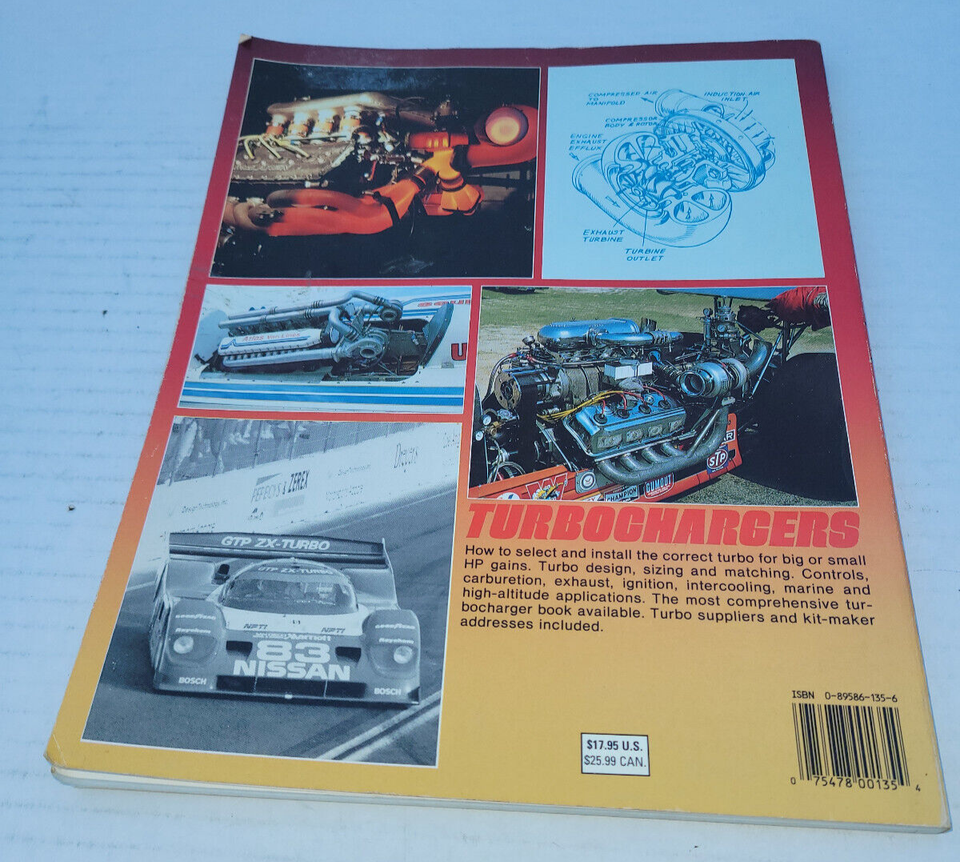 Turbochargers HP Books 49 Book Hugh Macinnes Turbo Turbocharger Cars