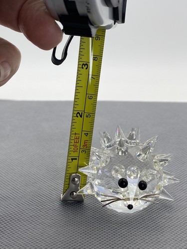 Swarovski Hedgehog Porcupine Crystal Silver Whiskers 2 1/4” - Picture 7 of 7