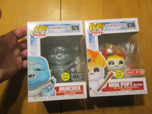 Funko Pop GHOSTBUSTER AFTERLIFE MINI PUFT Fire 936 MUNCHER 929 GITD FYE TARGET
