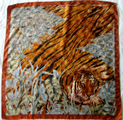 -FABIANI Foulard Soie TBEG Vintage Schal 86 x 88 cm