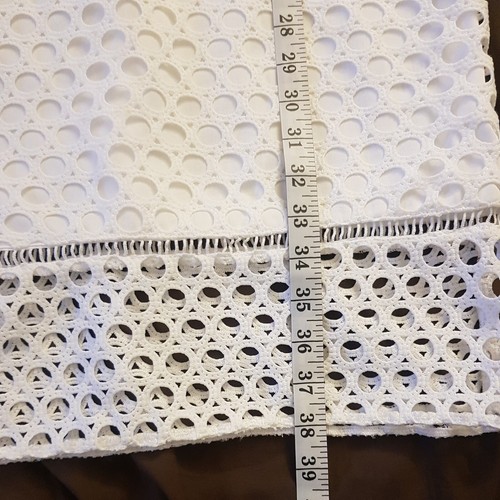Mademoiselle Dress Sz Large Crochet White Bridal Shower Wedding Bachelorette - Picture 12 of 12
