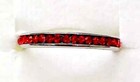 QVC Steel by Design Crystal Birthstone Eternity Band Ring Ruby July Size 5 — photo 3