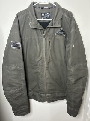 Kuhl Burr Jacket Men’s XXL Fleece Lined Vintage Patina Dye Canvas 1052 F18 