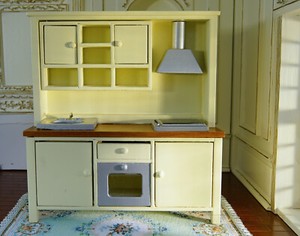 Amazon Com 1 12 Dollhouse Furniture Wooden Kitchen Set Toys Games