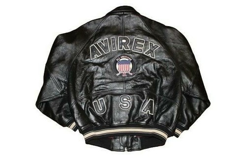 USA LEATHER JACKET VARSITY NAS 