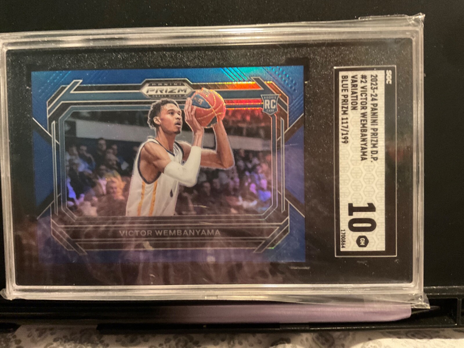 2023-24 Prizm Draft Picks - Blue Prizm  Victor Wembanyama 117/199 SGC10