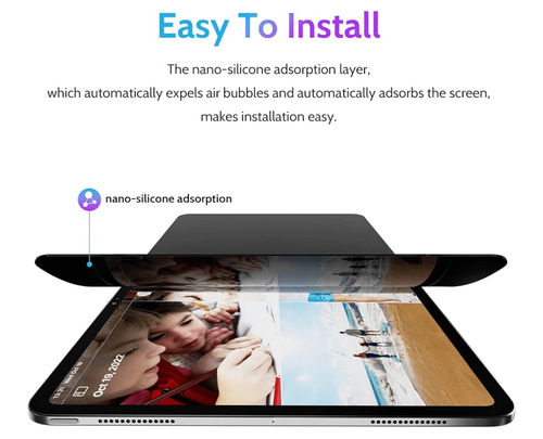 Protezione Schermo Privacy per iPad Air 6th 13 Pollici 2024, Antiriflesso Nero Securit - Foto 2 di 5