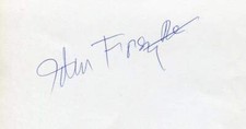 John Forsythe (+) ACTOR autograph, signed card